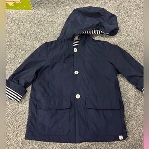 Paz Rodriguez navy rain coat 36m